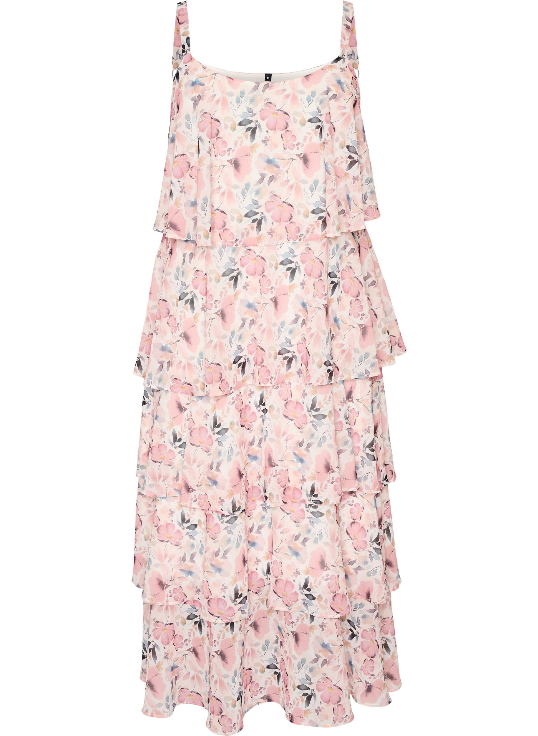 ZizziRobe maxi avec plusieurs couches de volants et cape amovible, Blanc, Packshot image number 3