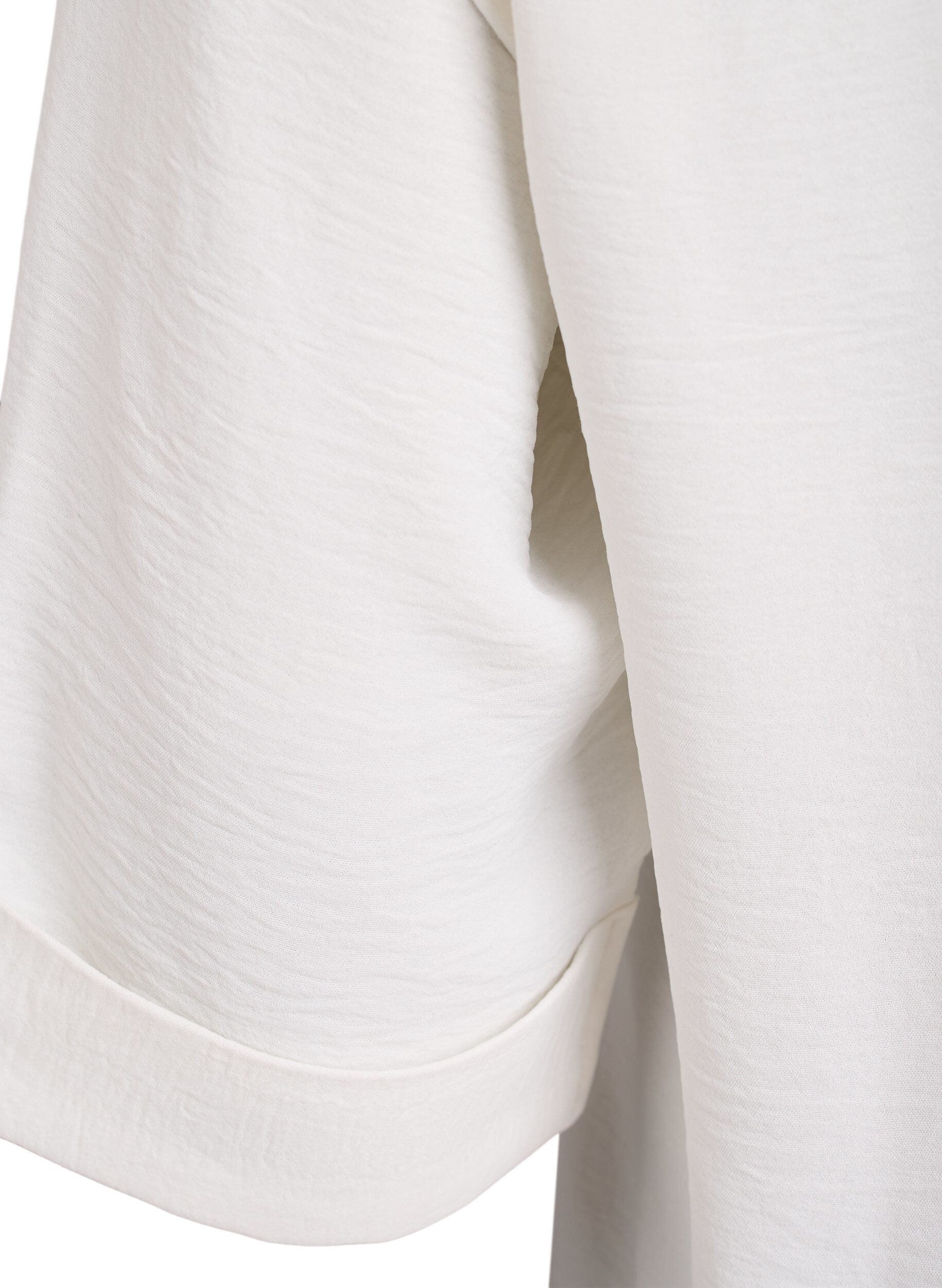 ZizziChemise avec poches poitrine et manches 3/4, Vanille, Packshot image number 3