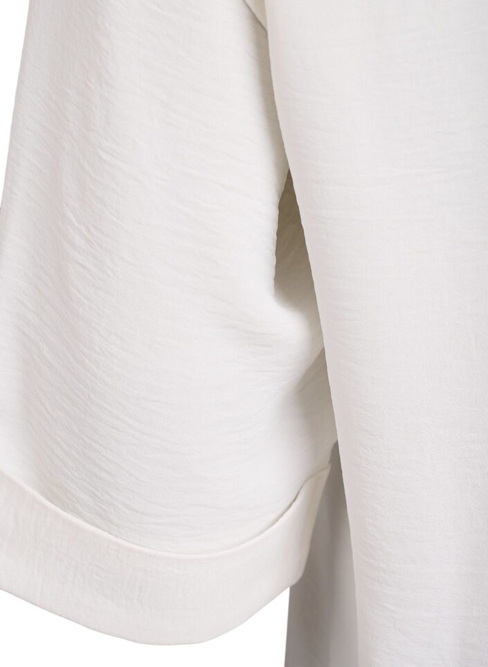 Chemise avec poches poitrine et manches 3/4, Vanille, Packshot image number 3