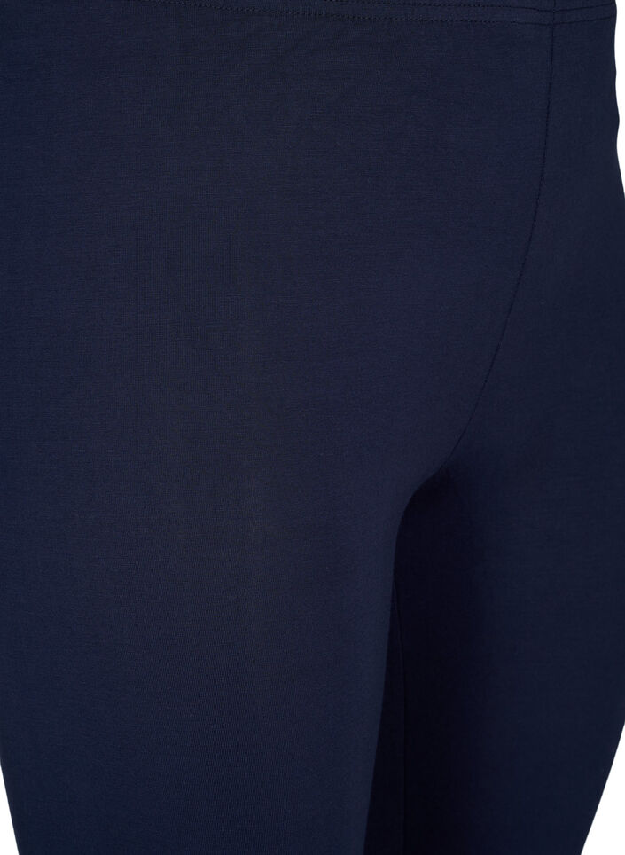 Leggings basiques longueur 3/4 en viscose, Bleu, Packshot image number 2