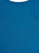 Haut basic uni en coton, Bleu p&eacute;trole, Packshot image number 2
