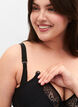 Soutien-gorge d'allaitement avec dentelle, Black, Model image number 2