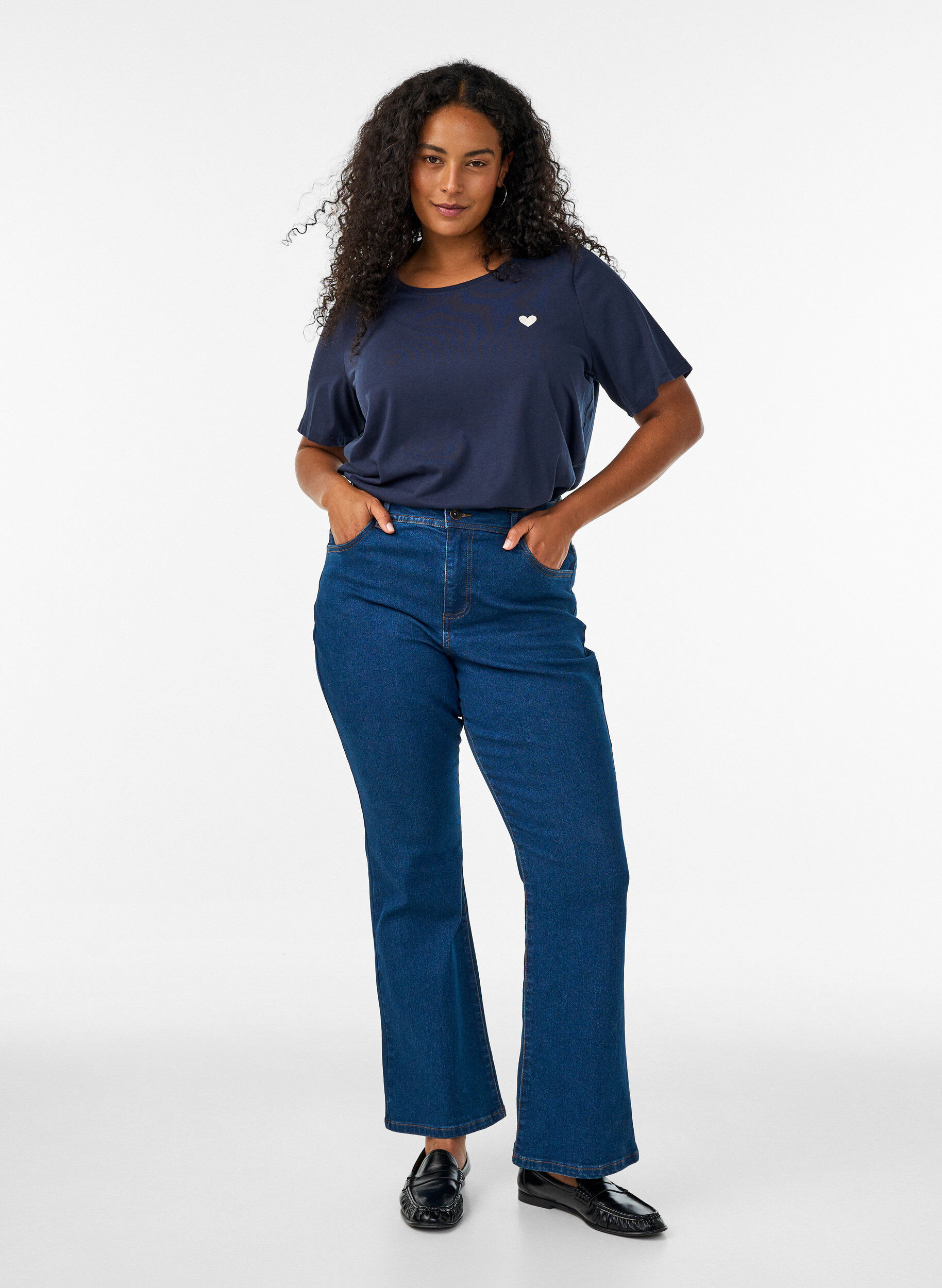 ZizziT-shirt imprim&eacute;, Bleu, Model image number 1