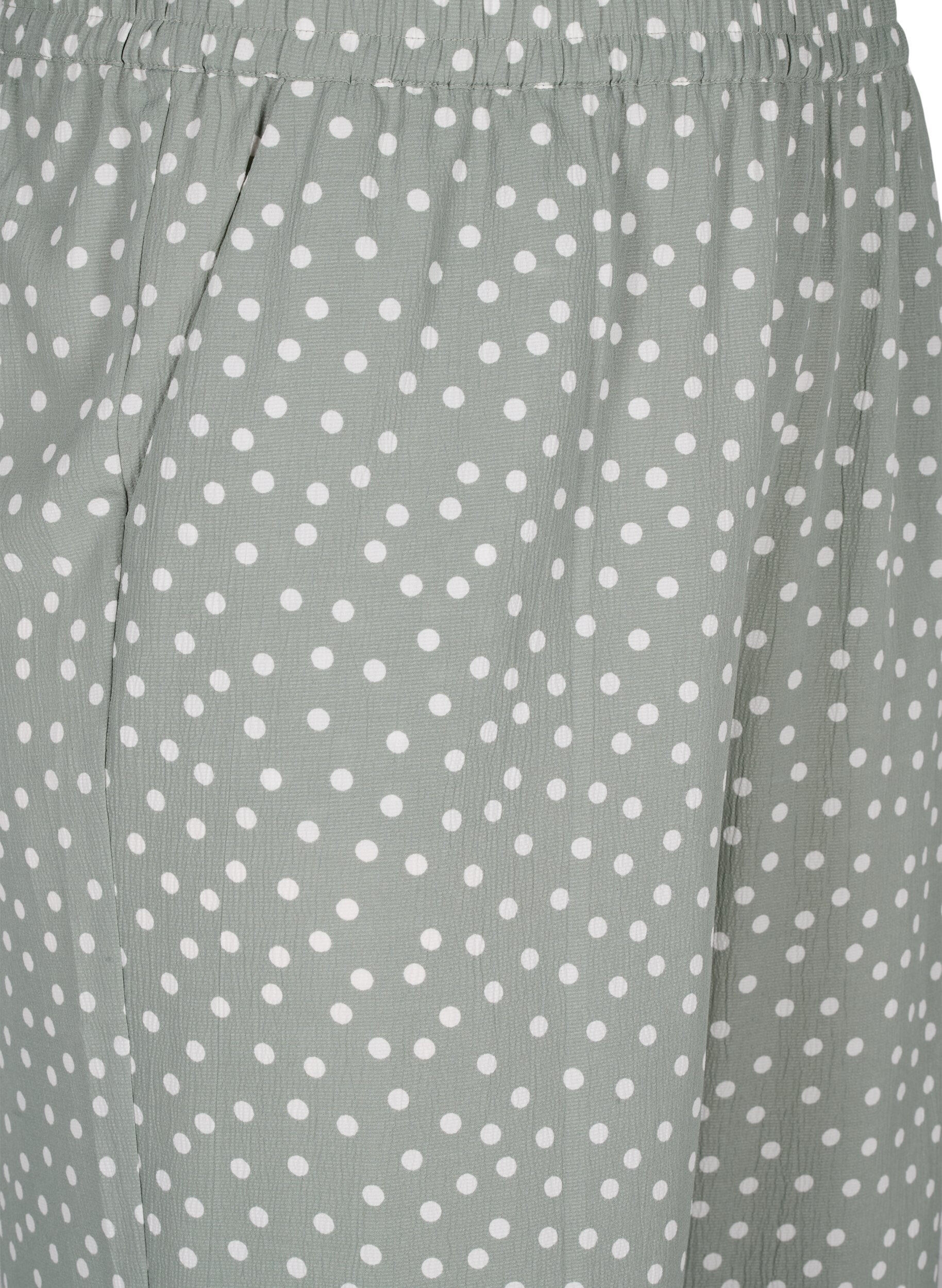 Zizzi FLASH&nbsp;&ndash; Pantalon imprim&eacute; avec poches, Iceberg Green Dot, Packshot image number 2