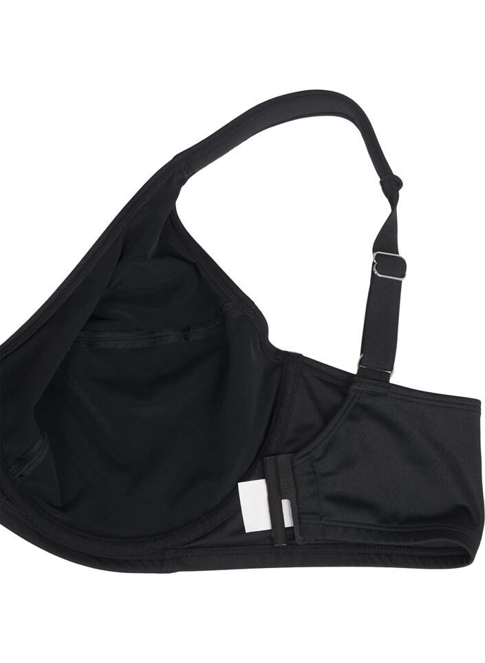 Haut de bikini couvrant avec armatures, Noir, Packshot image number 3