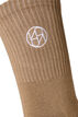 Lot de 3 chaussettes de sport avec logo, Marron, Packshot image number 2