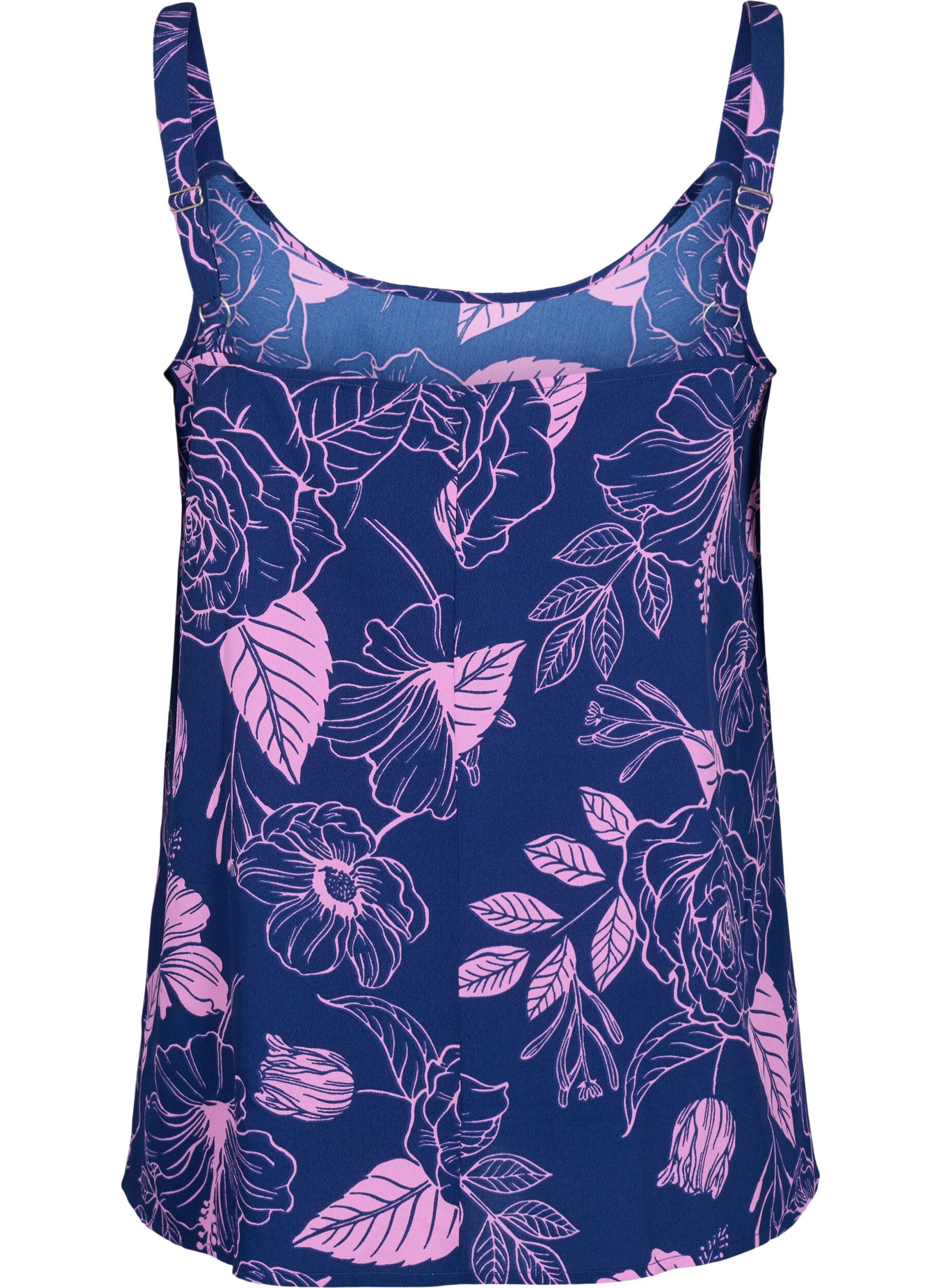 Zizzi FLASH - Top avec imprim&eacute;, Medieval Blue Flower, Packshot image number 1