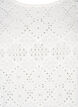 Chemisier à manches courtes avec motif de dentelle, Bright White, Packshot image number 2