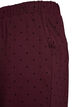 Pantalon &agrave; pois taille haute et coupe droite, Bordeaux, Packshot image number 2