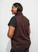 Gilet &agrave; col montant et fermeture &eacute;clair, Marron, Model image number 1