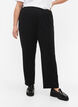 Pantalon &agrave; coupe droite, Noir, Model image number 3