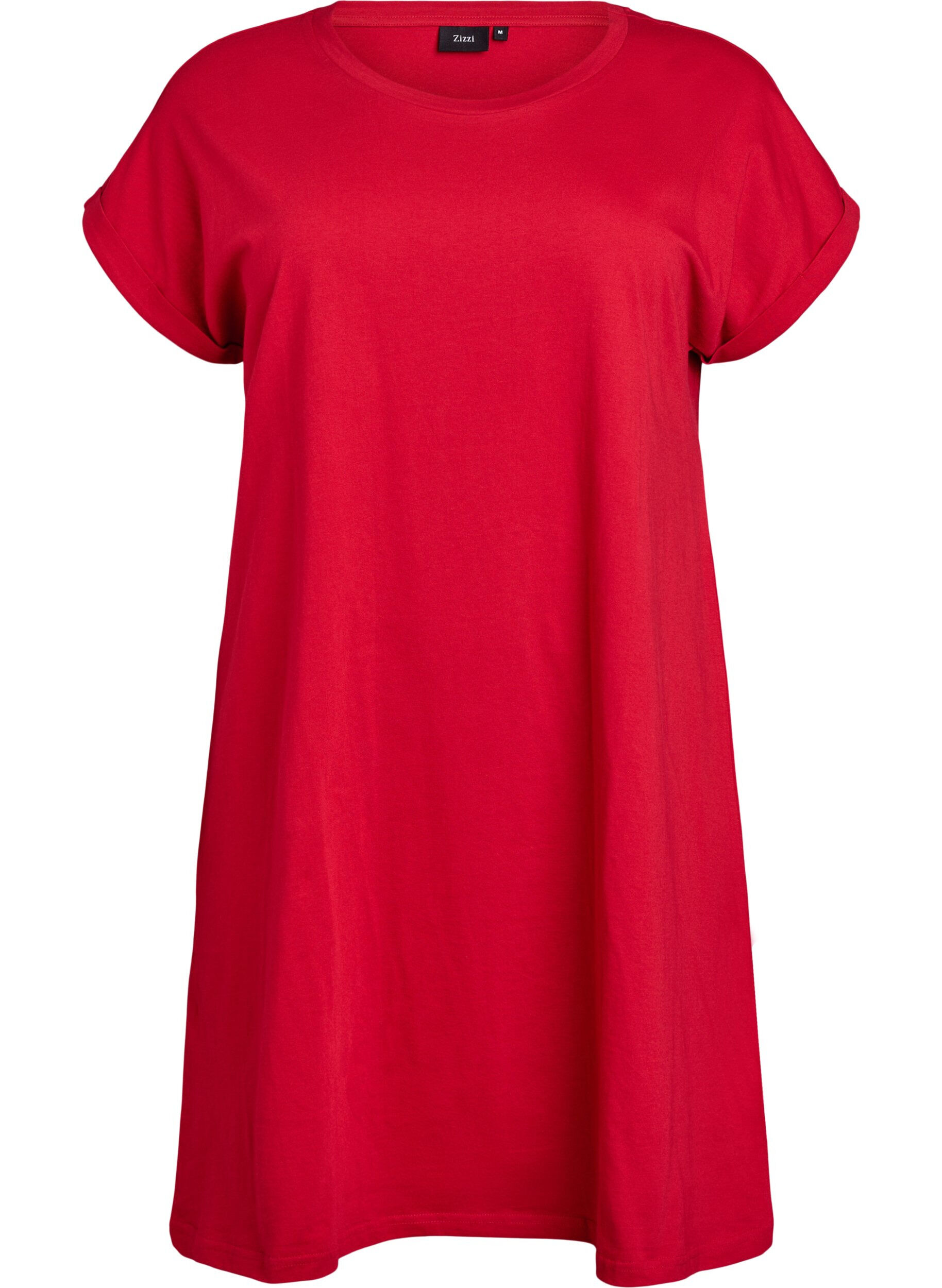 Zizzi 2-pack Robe T-shirt &agrave; manches courtes, Rouge, Packshot image number 2