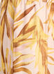 Blouse en viscose &agrave; imprim&eacute; feuillage avec volants, Jaune, Packshot image number 3