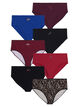 7-pack de culottes avec une taille standard, Bordeaux, Packshot image number 0