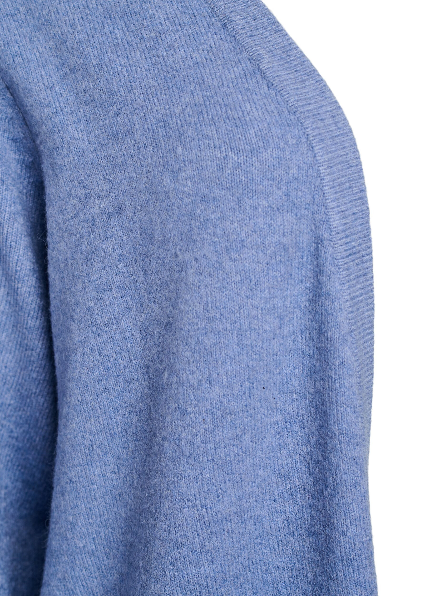 ZizziCardigan en tricot c&ocirc;tel&eacute; avec poches, Bleu, Packshot image number 2