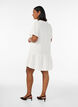 Robe &agrave; manches courtes en coton &agrave; une coupe &eacute;vas&eacute;e, Vanille, Model image number 2