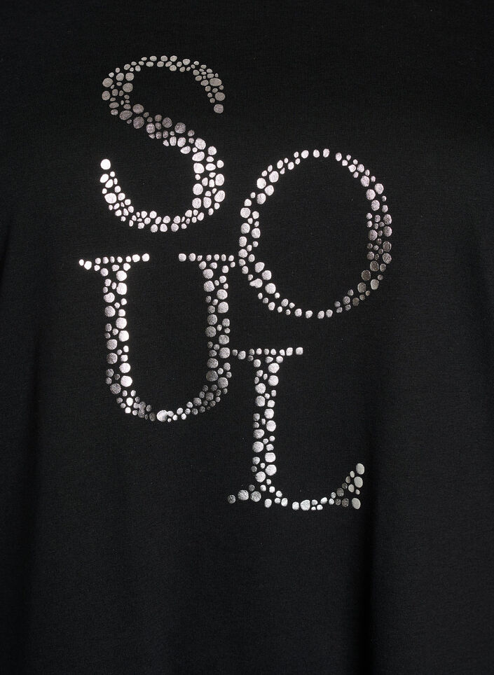 T-shirt imprim&eacute;, Noir, Packshot image number 2