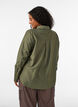Chemise en viscose avec des boutons dor&eacute;s, Vert, Model image number 2