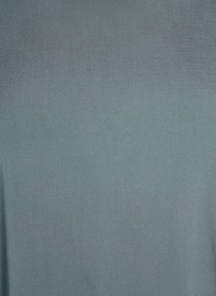 FLASH - Chemisier tissé à manches courtes et col rond, Vert foncé, Packshot image number 2