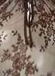 Blouse en dentelle &agrave; manches courtes avec lien &agrave; nouer, Marron, Packshot image number 2