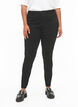 Jeggings en coton m&eacute;lang&eacute;, Black, Model image number 2