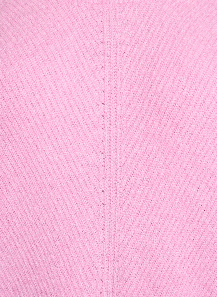 Pull en maille &agrave; motif diagonal et manches raglan, Rose, Packshot image number 2