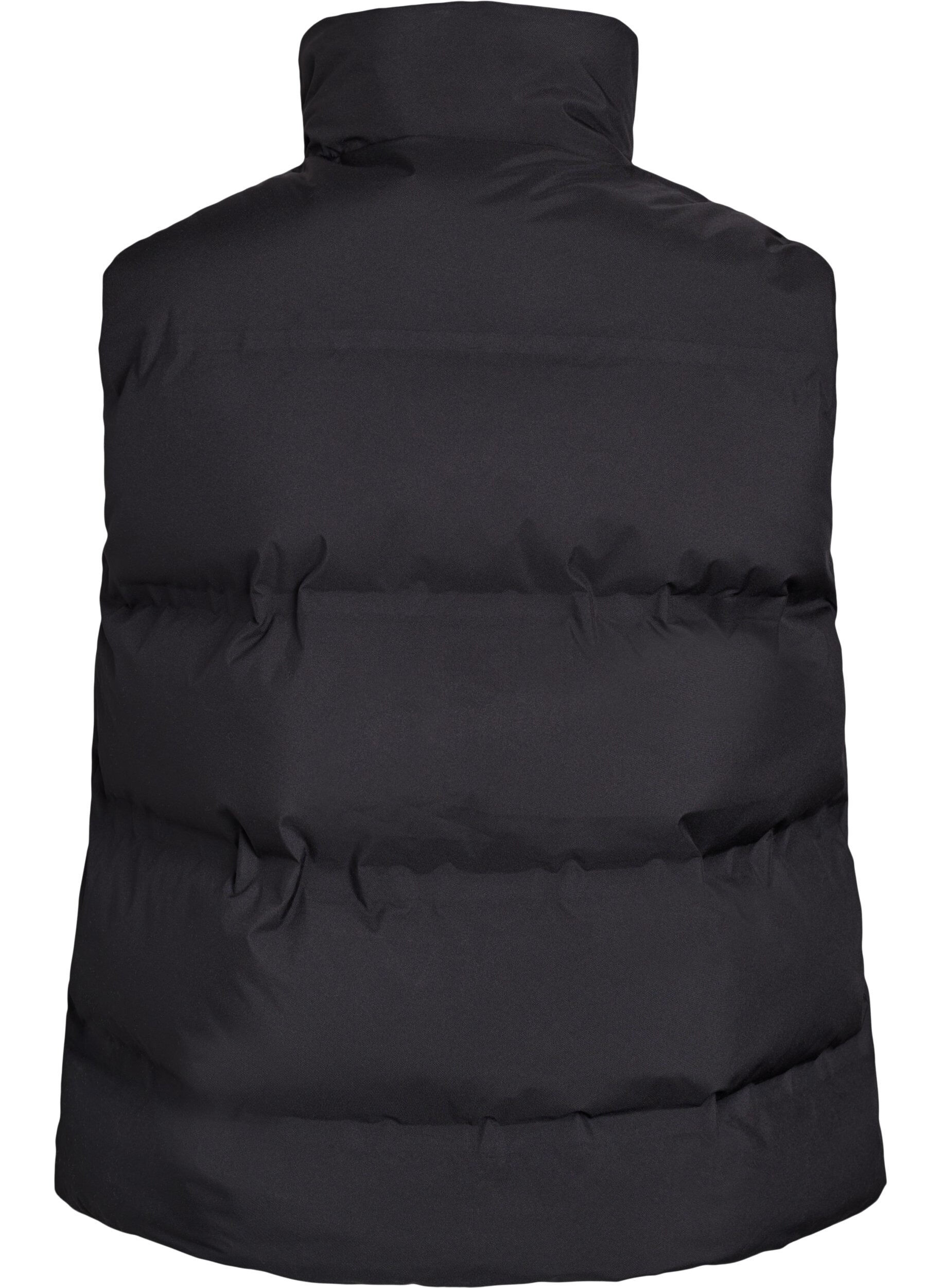 ZizziDoudoune sans manches courte avec col montant, Noir, Packshot image number 1