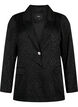 Blazer jacquard ton sur ton en viscose, Black, Packshot image number 0