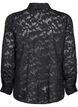 Une chemise en maille jacquard avec boutons, Black, Packshot image number 1