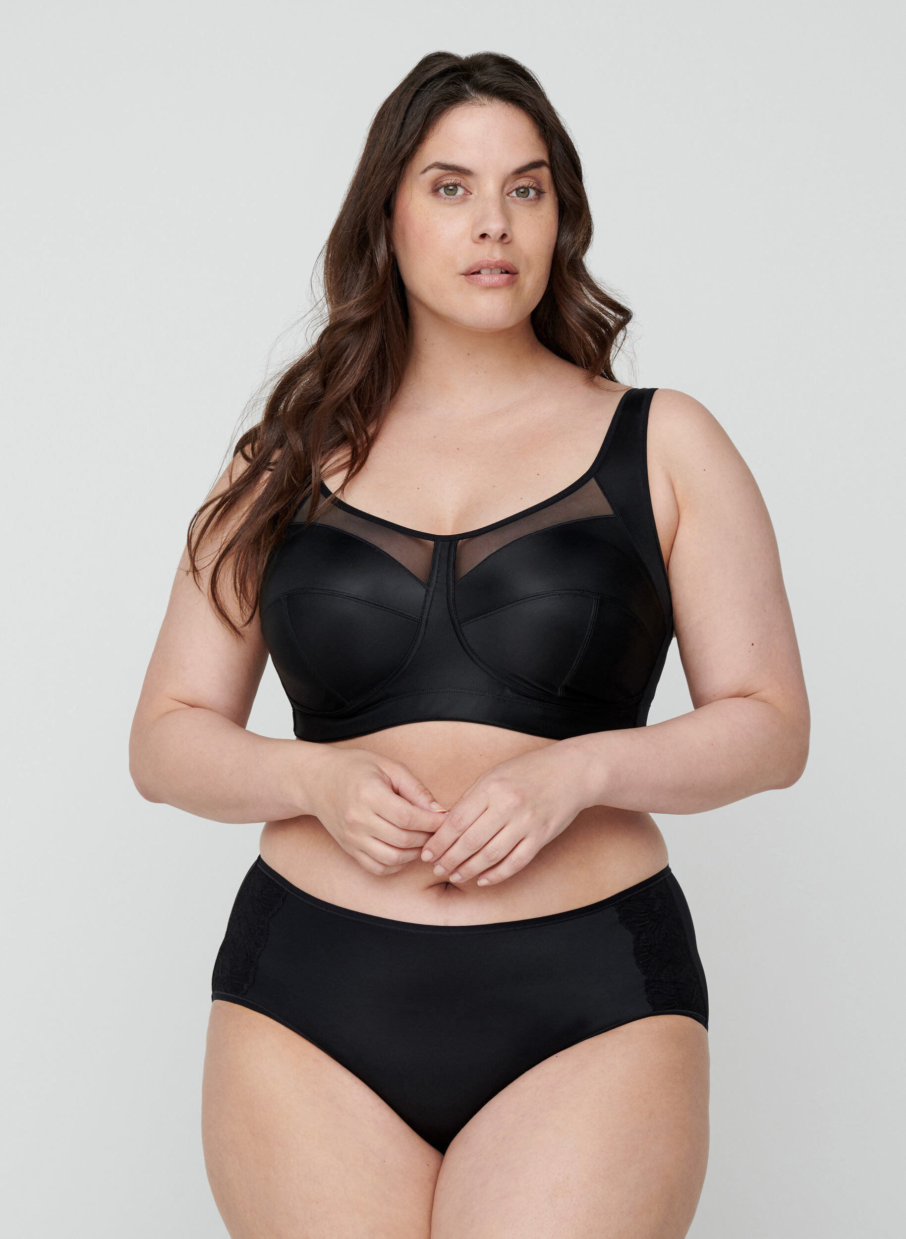 Zizzi Culottes (Lot de 2), Black/Black, Model image number 0