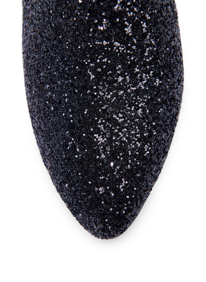 Large - Bottine à paillettes, Black, Packshot image number 3