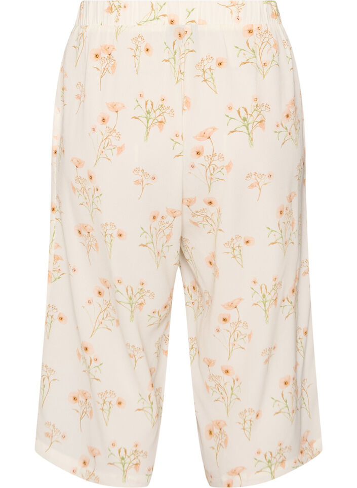 Pantalon ample avec imprim&eacute;, Vanille, Packshot image number 1