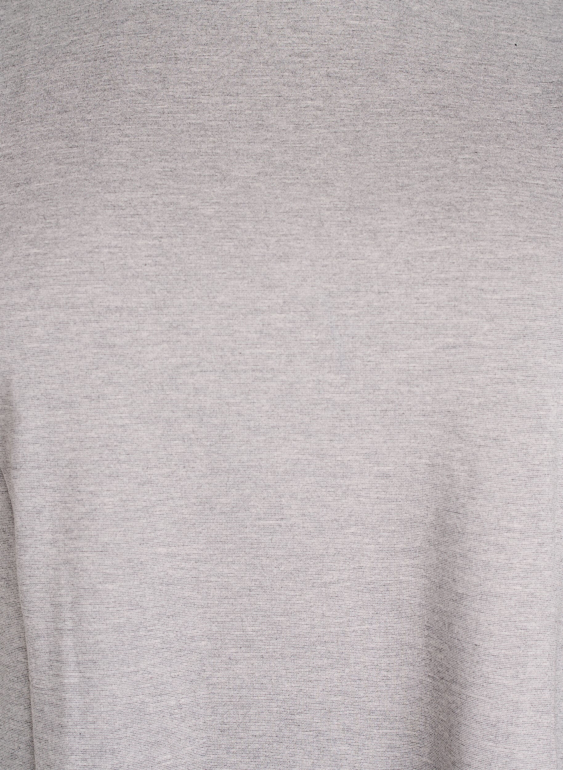 ZizziRobe courte &eacute;vas&eacute;e en jersey, Gris, Packshot image number 2
