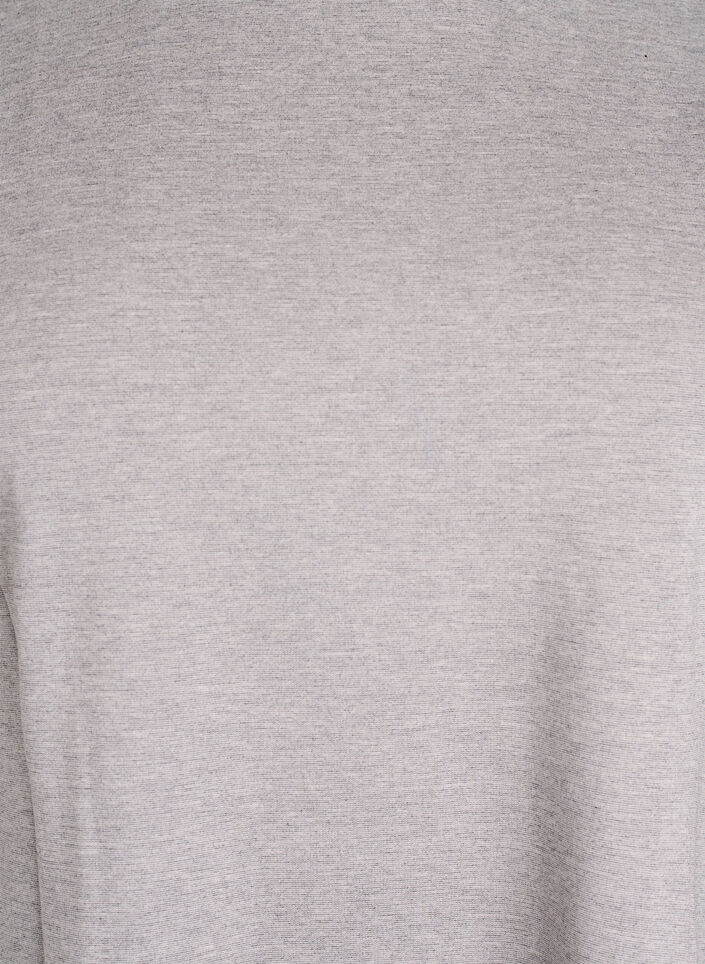 Robe courte &eacute;vas&eacute;e en jersey, Gris, Packshot image number 2