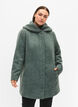 Manteau bouclé en laine, Balsam Green Mel., Model image number 0