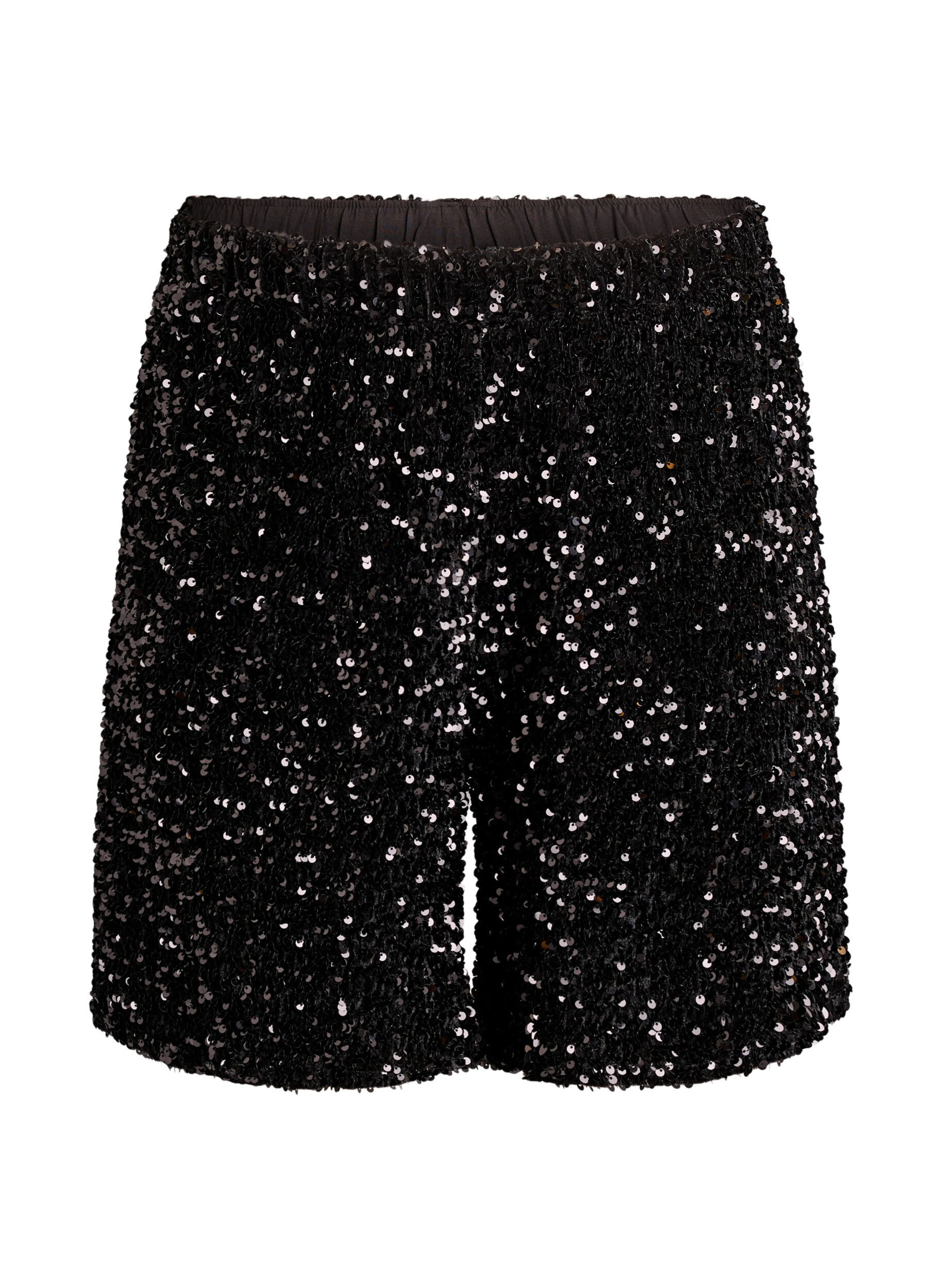 Short taille haute &agrave; sequins