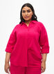 Chemise avec col en mousseline de coton, Bright Rose, Model image number 0