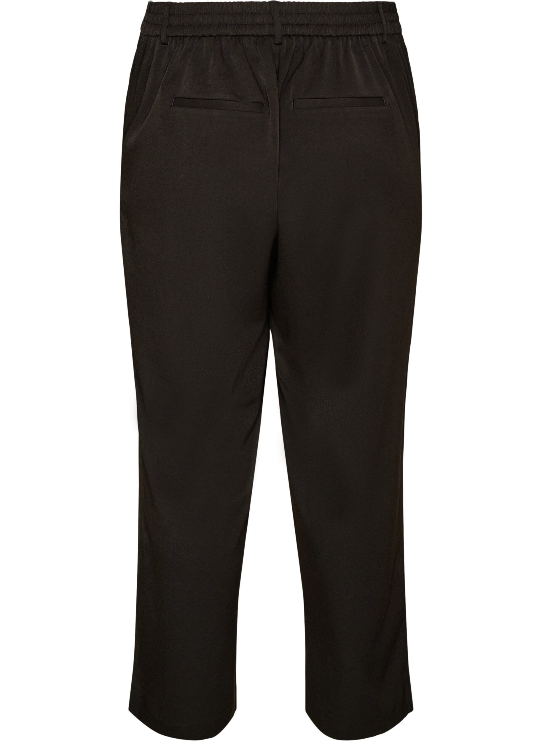 ZizziPantalon de costume taille haute coupe droite, Noir, Packshot image number 1