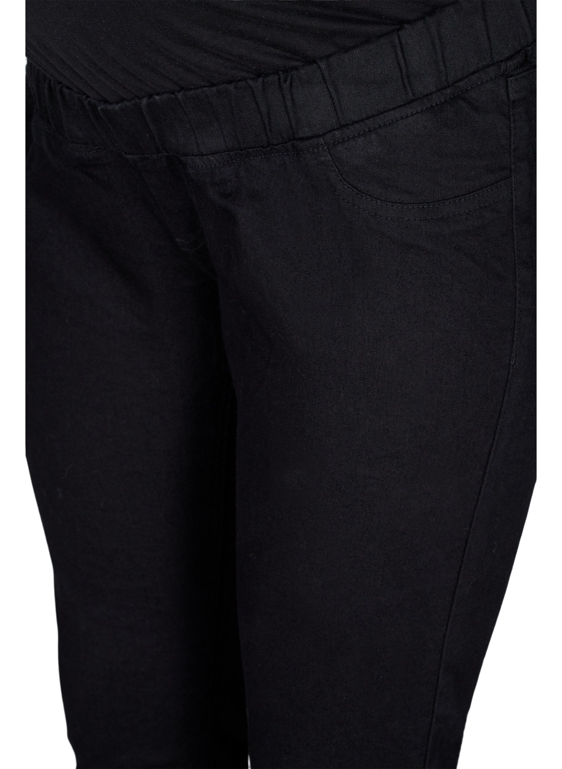 Zizzi Pantalon de grossesse &agrave; poches arri&egrave;re, Noir, Packshot image number 2