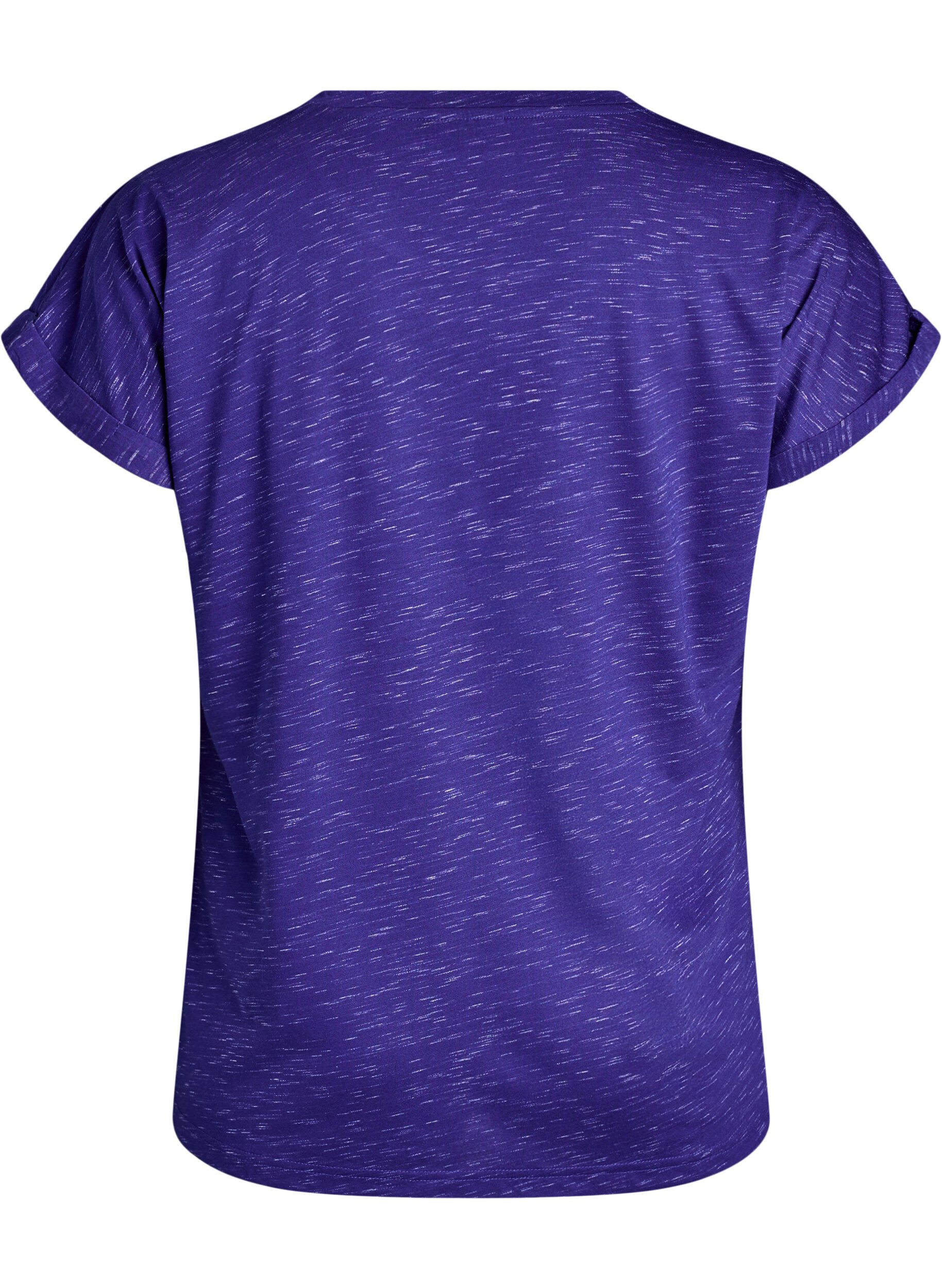 Zizzi T-shirt d'entra&icirc;nement ample &agrave; manches courtes, Violet, Packshot image number 1