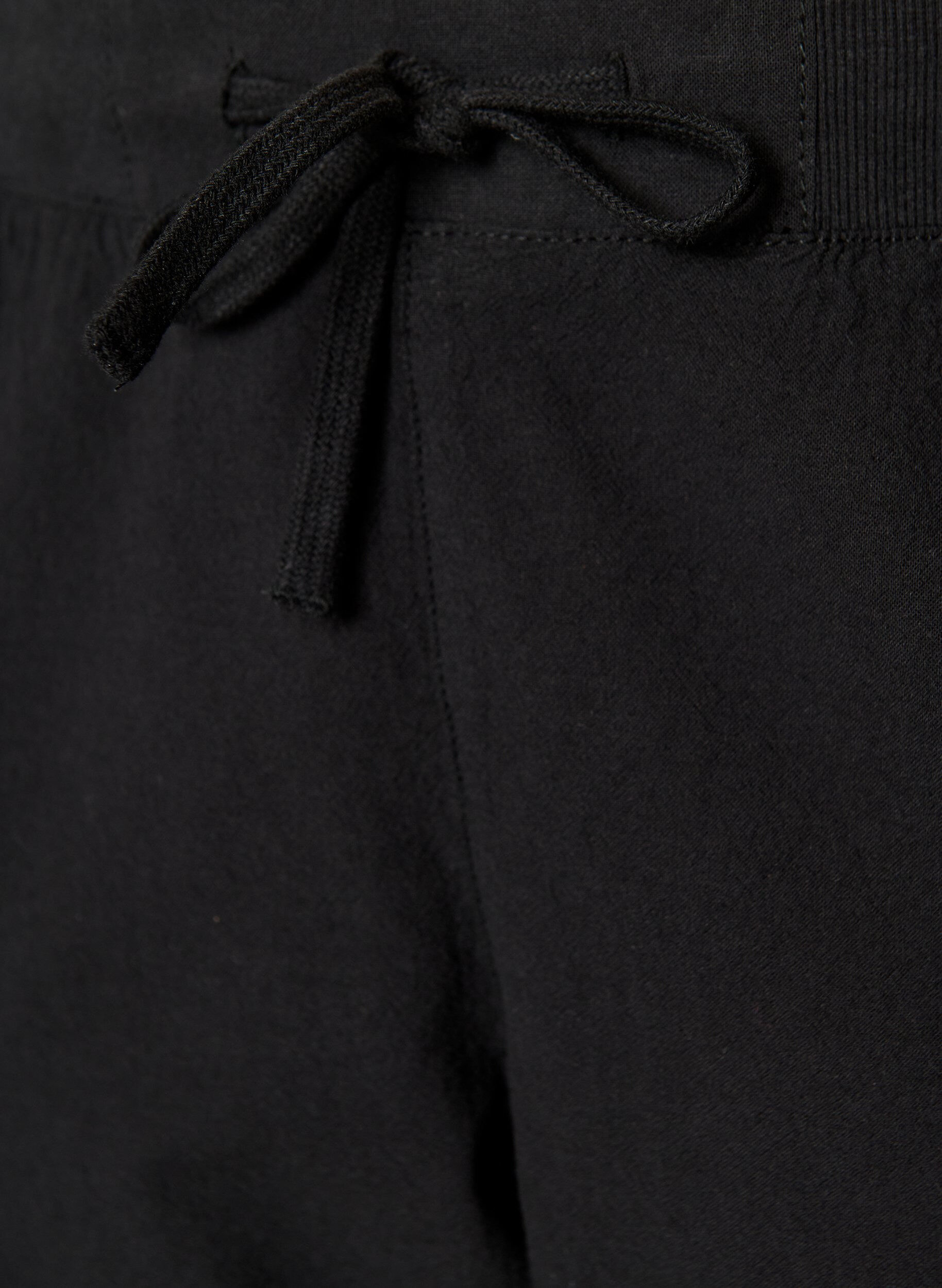 ZizziShort en coton ample avec poches, Noir, Packshot image number 2