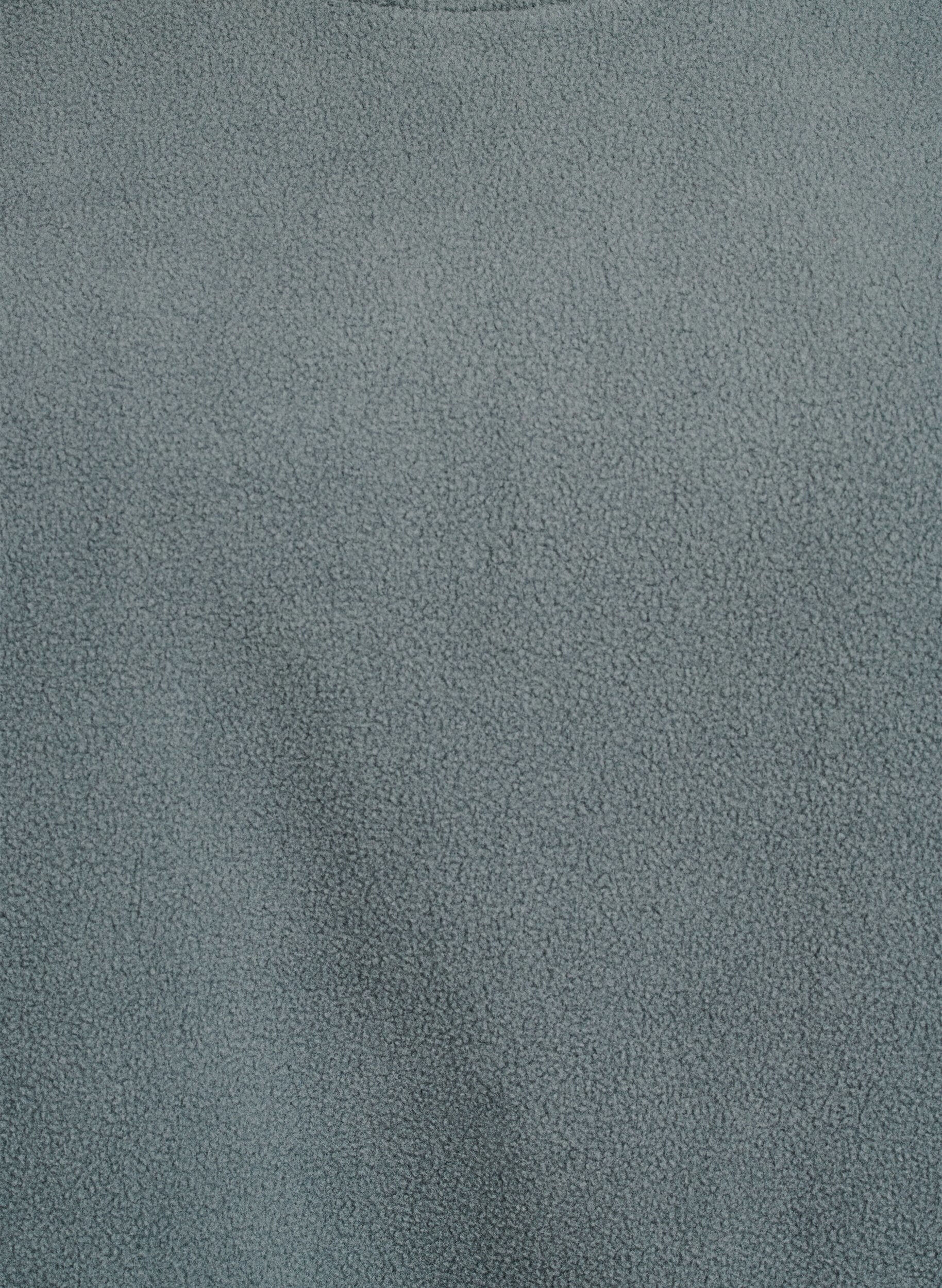 Zizzi Blouse ample en polaire avec poches, Vert fonc&eacute;, Packshot image number 2