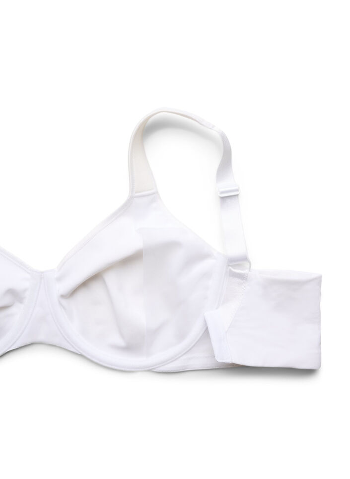 Soutien-gorge minimiseur avec bretelles rembourr&eacute;es, Blanc, Packshot