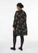 Robes &agrave; imprim&eacute; floral avec fermeture &agrave; cravate, Noir, Model image number 2
