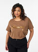 FLASH - T-shirt imprim&eacute;, Marron, Model image number 0