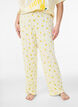 Pantalon de pyjama en jersey doux avec taille haute et imprim&eacute; fruits, Jaune clair, Model image number 2