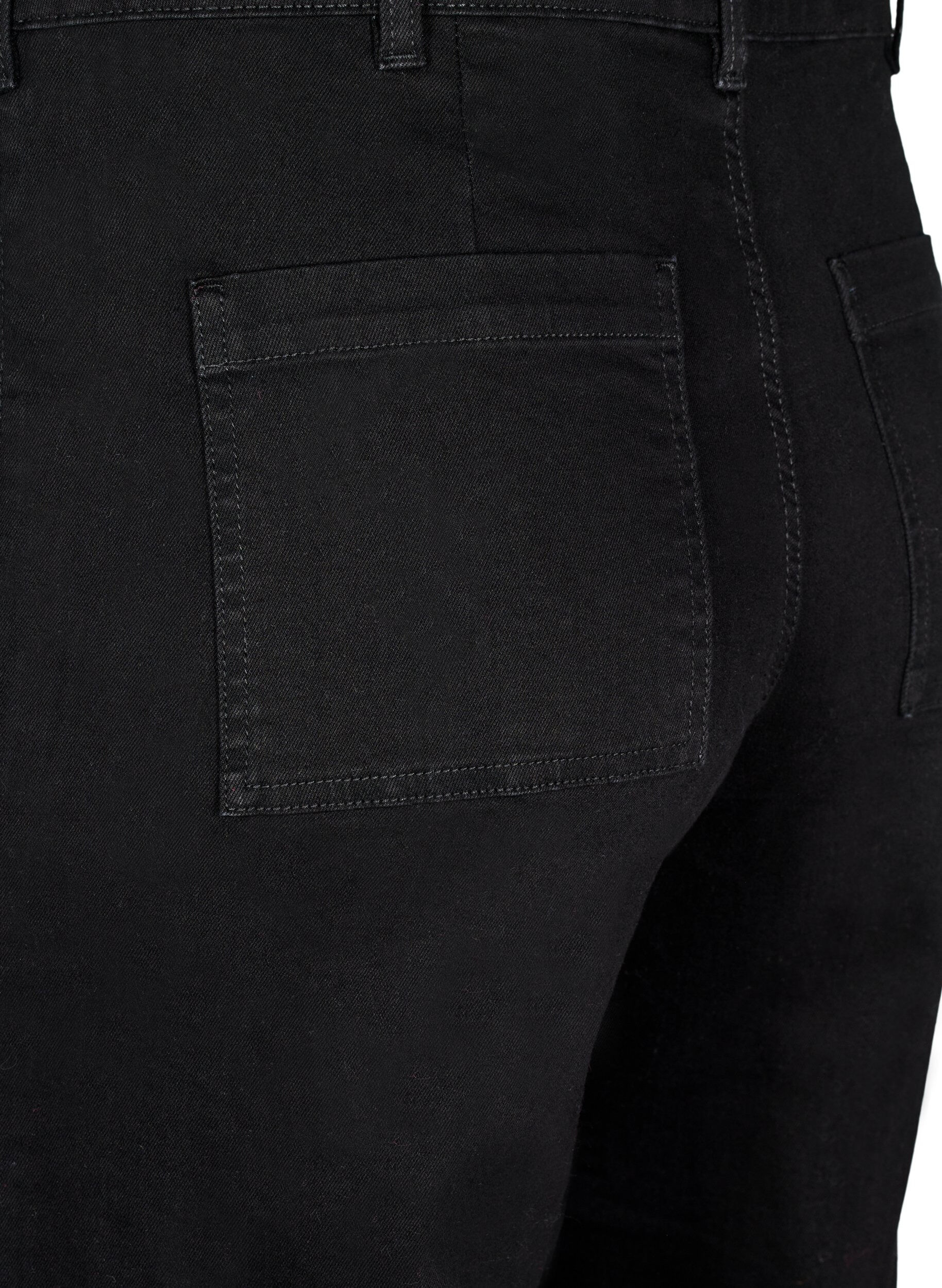 Zizzi Jean large taille haute, Noir, Packshot image number 3