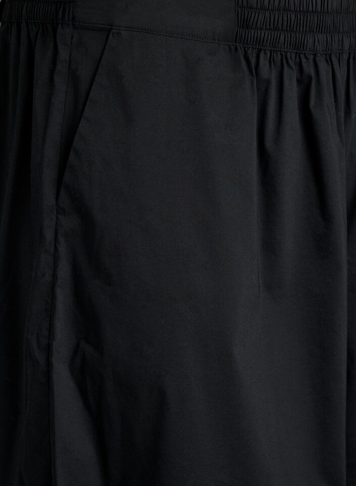 Pantalon ballon avec poches et ceinture &eacute;lastique, Noir, Packshot