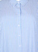 Chemise longue à rayures en coton, Light Blue Stripe, Packshot image number 2