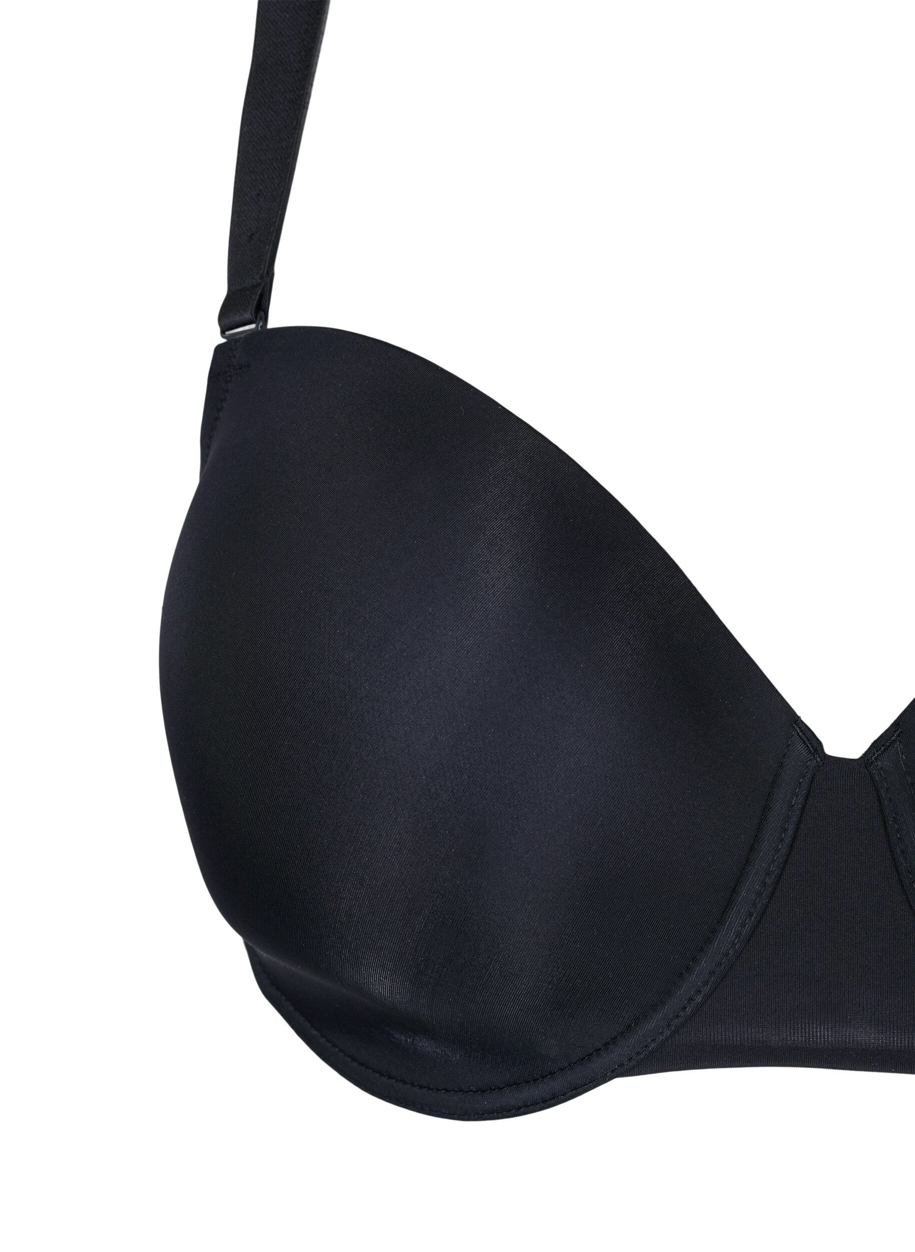 Zizzi Soutien-gorge &agrave; armatures avec dos en dentelle, Noir, Packshot image number 2